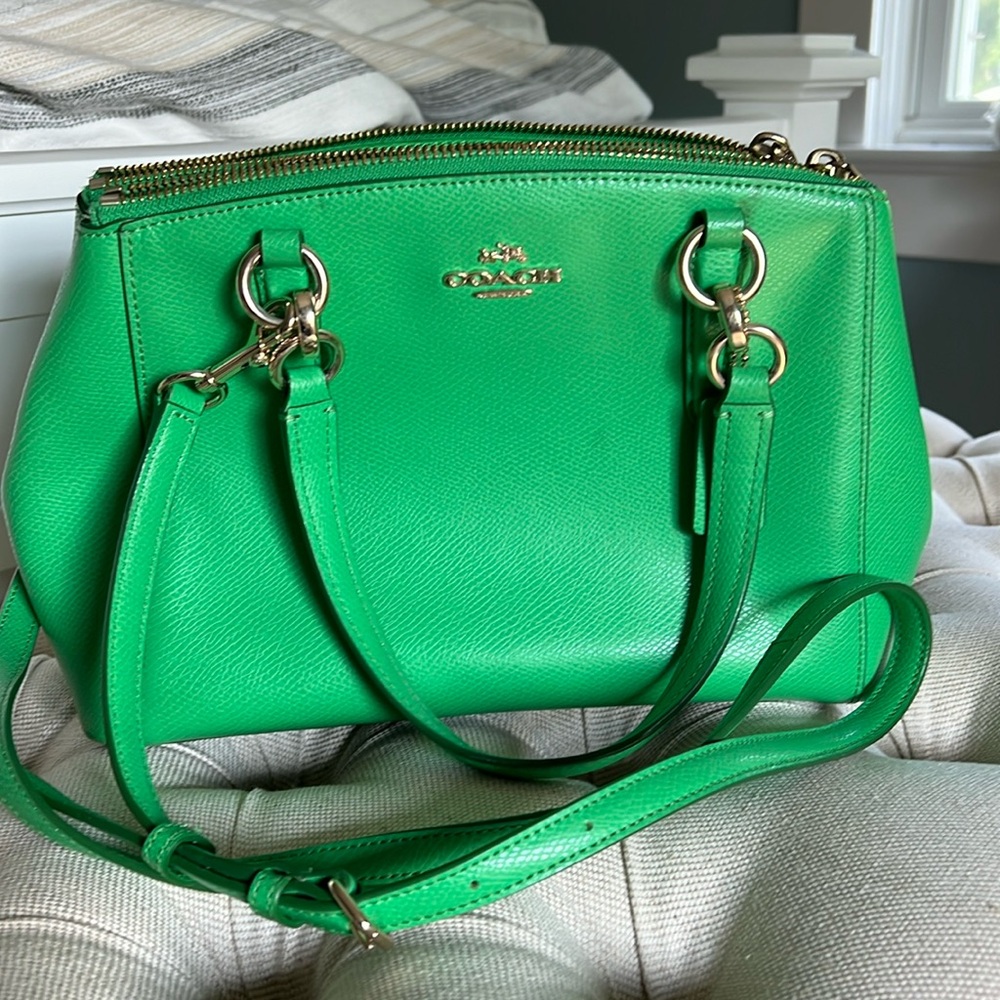 Lime Green Coach Purse
